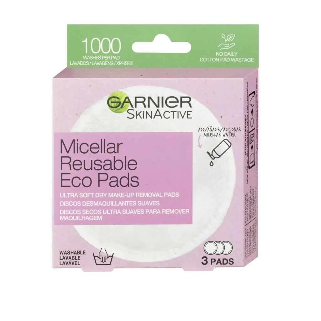 Garnier SkinActive Znovupoužitelné eco čisticí tampony 3 ks