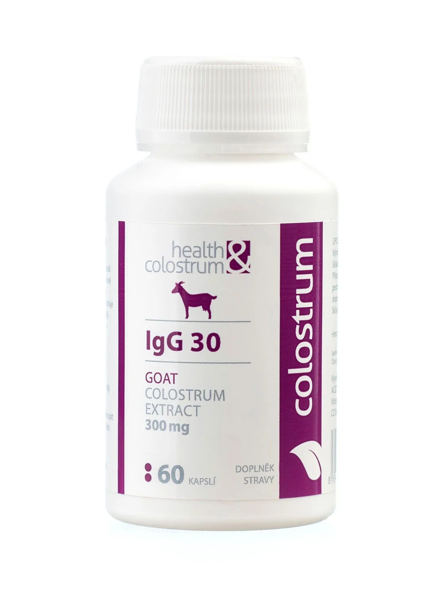 Health&colostrum IgG30 Kozí Colostrum 60 kapslí