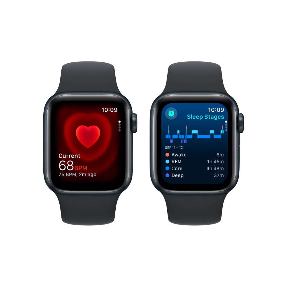 Apple Watch SE 40 mm sport band S/M smart hodinky Midnight