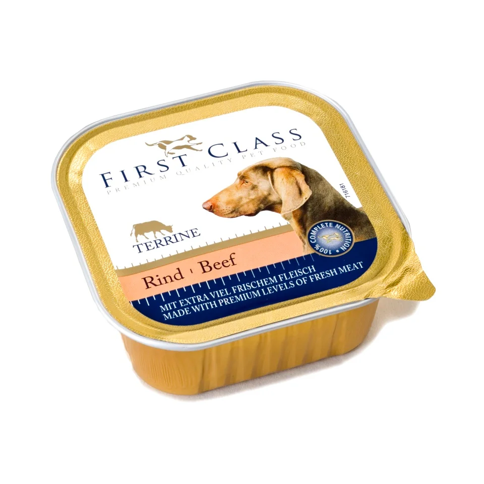 Akinu FIRST CLASS Hovězí paštika pro psy 16 x 150 g