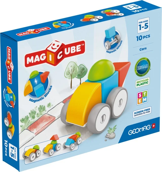 Geomag Magicube Auto magnetická stavebnice 10 dílků