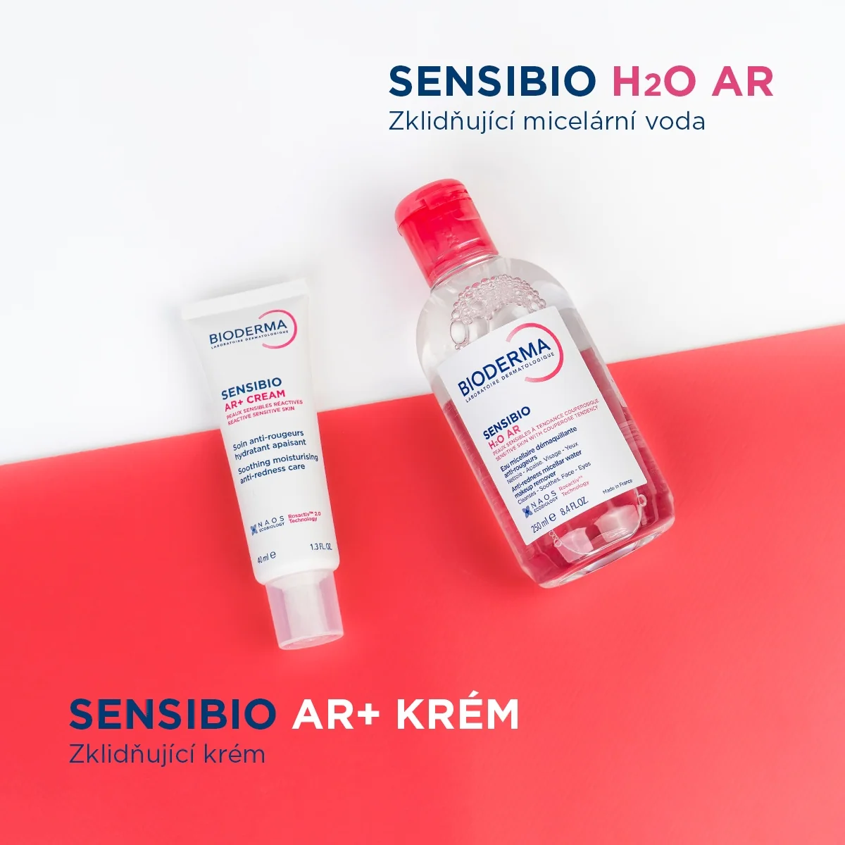 BIODERMA Sensibio AR pro pleť se začervenáním 2 ks dárkový balíček