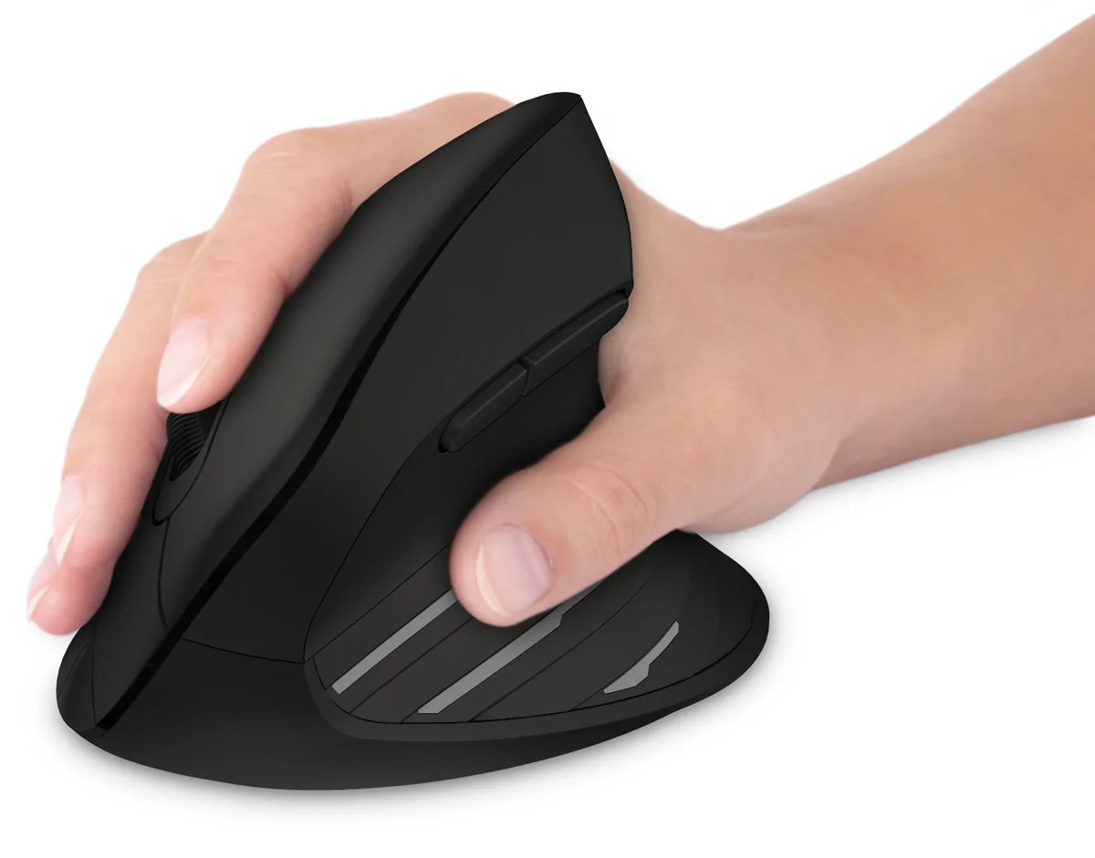 Connect IT For Health Ergonomická vertikální myš bezdrátová černá