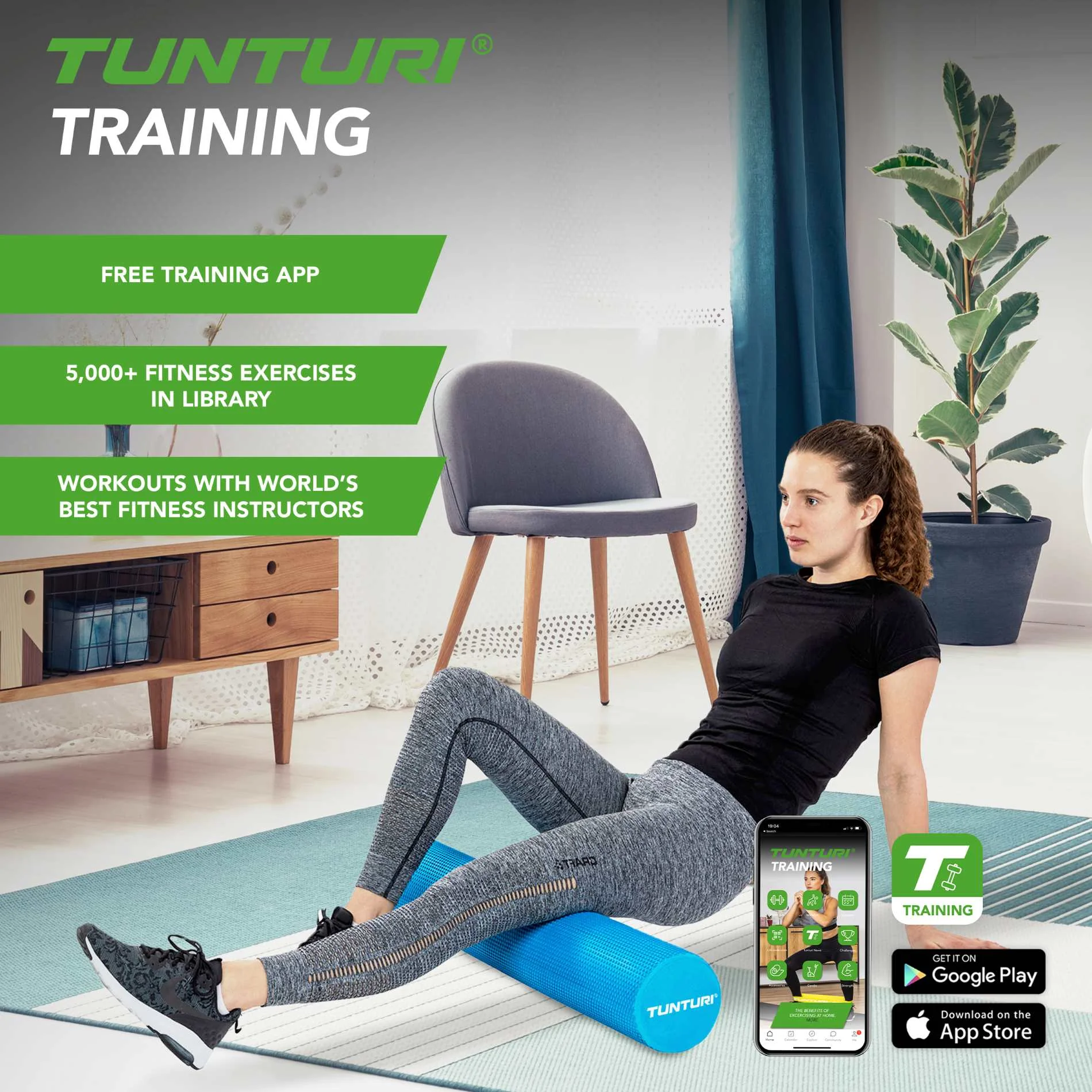 Tunturi Masážní válec roller EVA varianta 40 cm