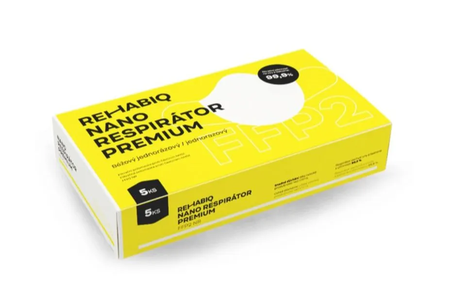 Rehabiq Nano respirátor Premium FFP2 5 ks