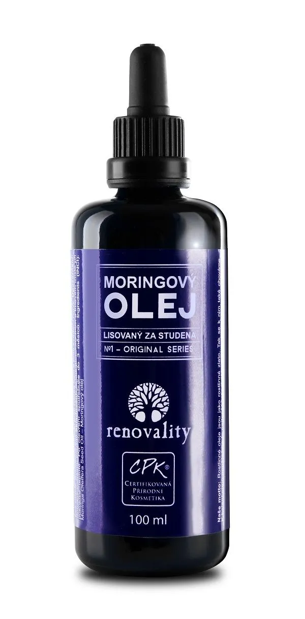 Renovality Moringový olej lisovaný za studena 100 ml