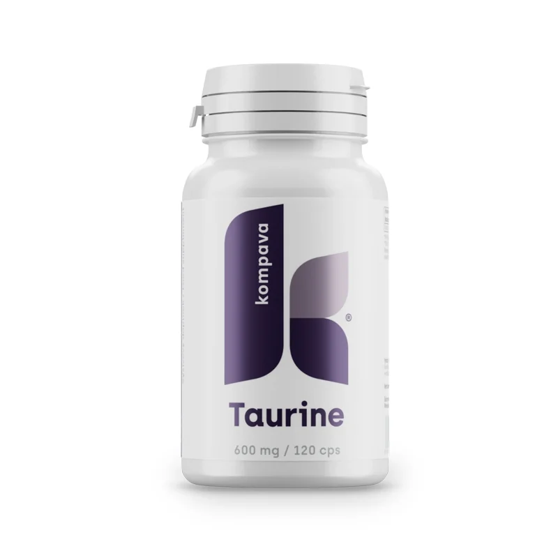KOMPAVA Stimulant Taurin 600 mg/120 kapslí