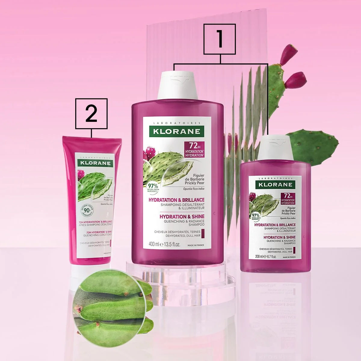 KLORANE Hydratační šampon s opuncií 200 ml