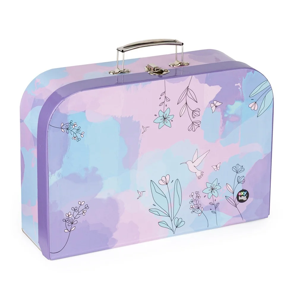 Oxybag Kufřík na výtvarku Kolibřík, 34 cm, lamino