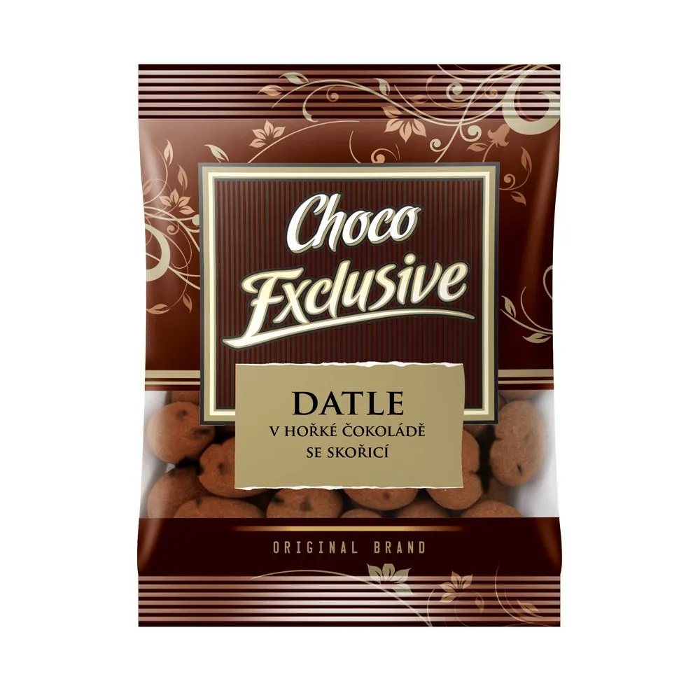 POEX Choco Exclusive Datle v hořké čokoládě se skořicí 150 g