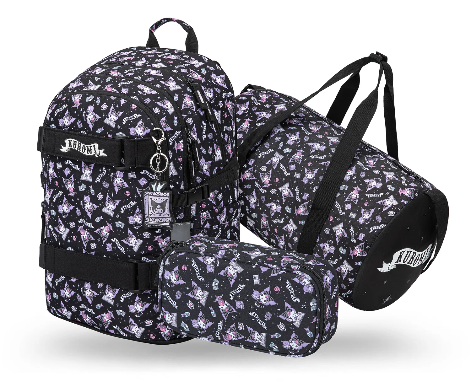 Baagl Školní set Skate Kuromi Black
