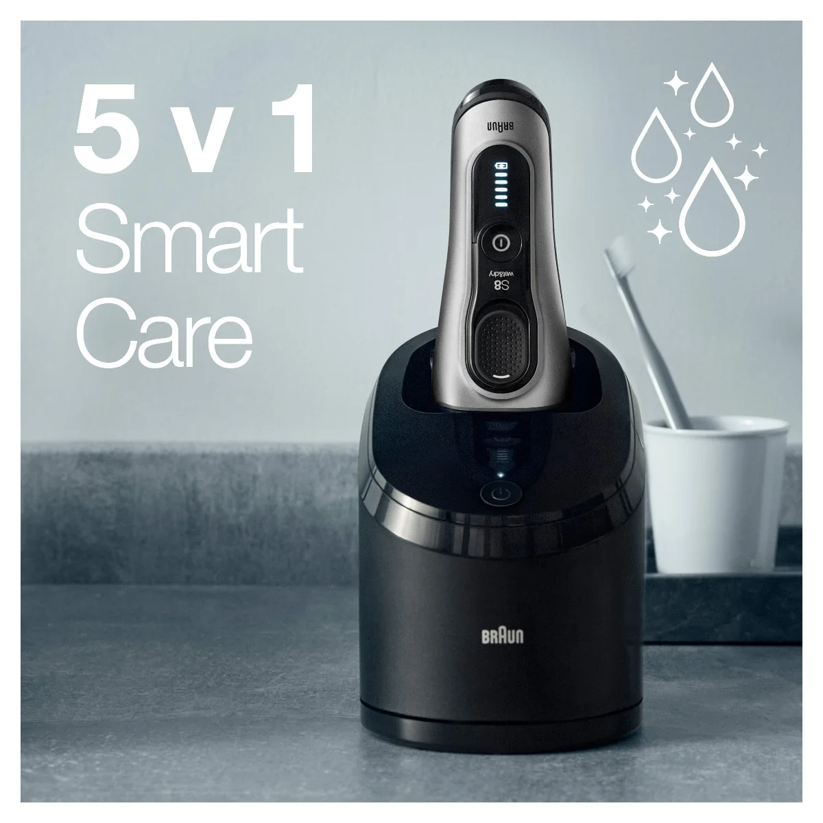 Braun Series 8 8467cc pánský holicí strojek Silver