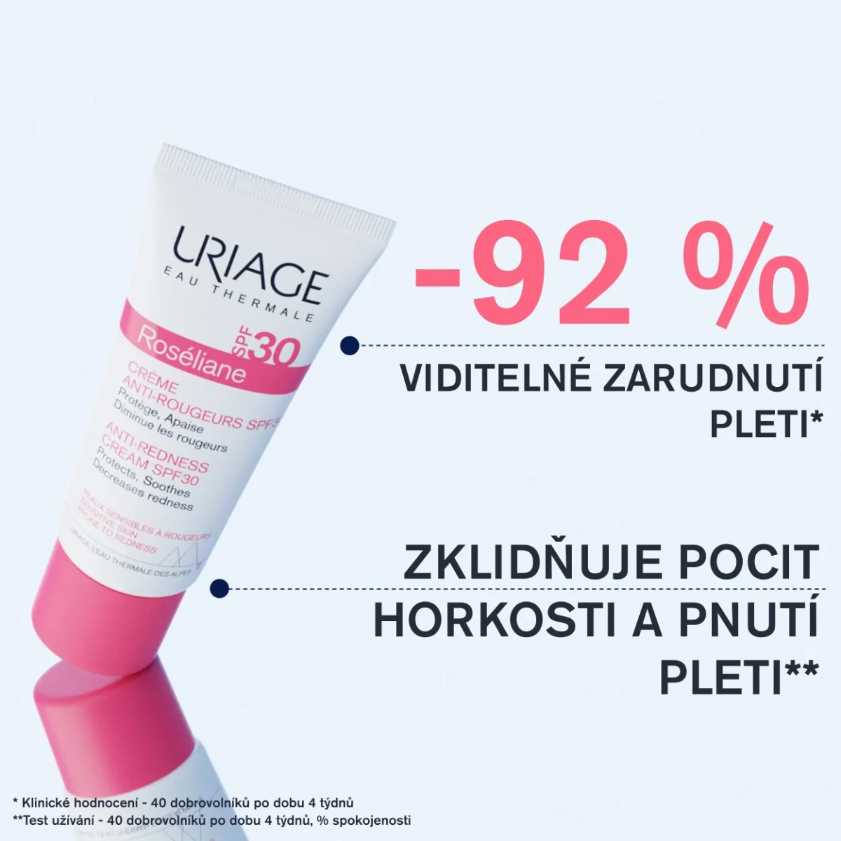 Uriage Roséliane Denní krém pro citlivou pleť se sklonem k zčervenání SPF30 40 ml