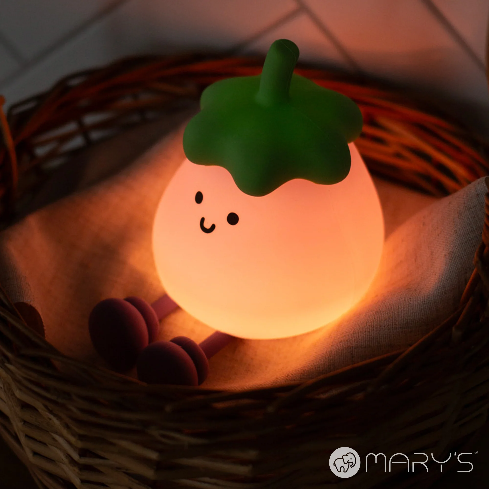 MARY’S LED silikonová noční lampička - lilek