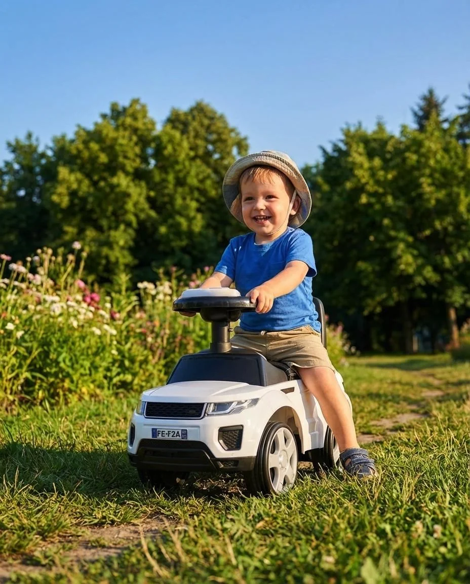 Baby Mix Dětské odrážedlo SUV Prime bílé v kůži