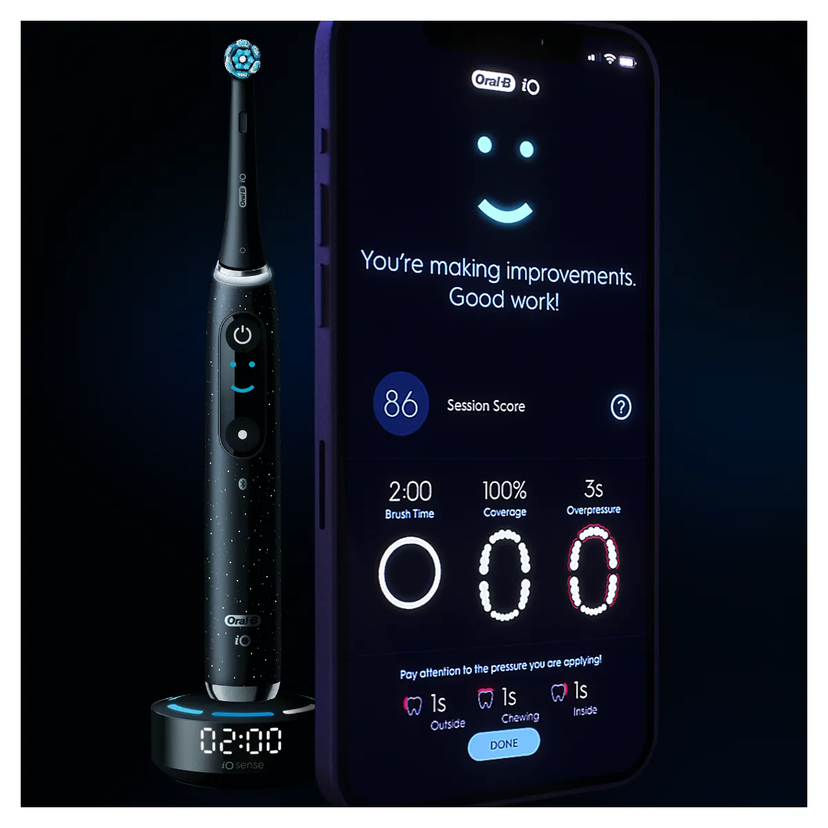 Oral-B iO Series 10 Black Spreckels elektrický zubní kartáček