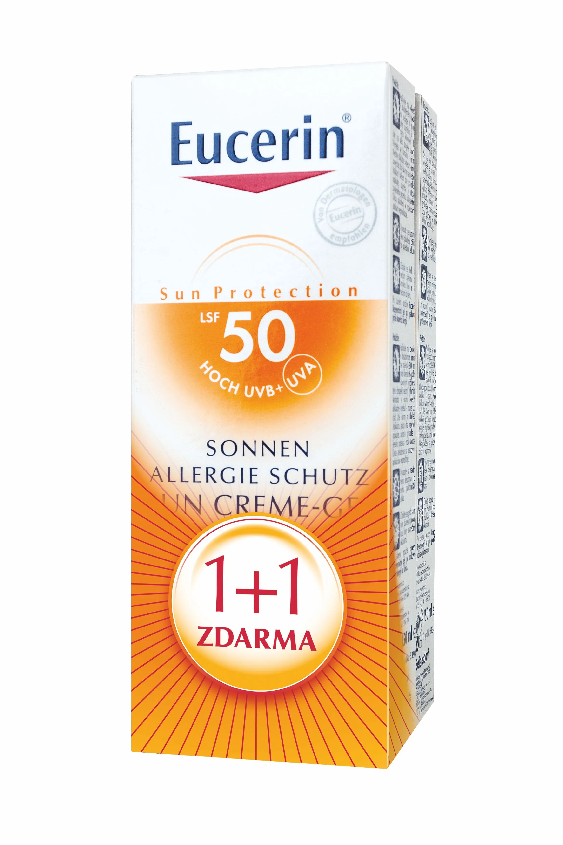 EUCERIN SUN Gel proti sluneční alergii SPF50 2 x 150ml