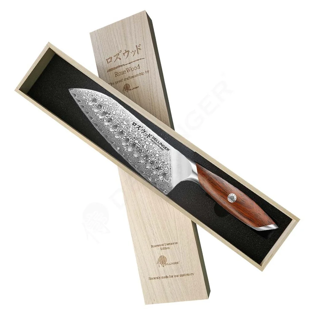 Dellinger Nůž Santoku 185 mm Rose Wood Damascus®
