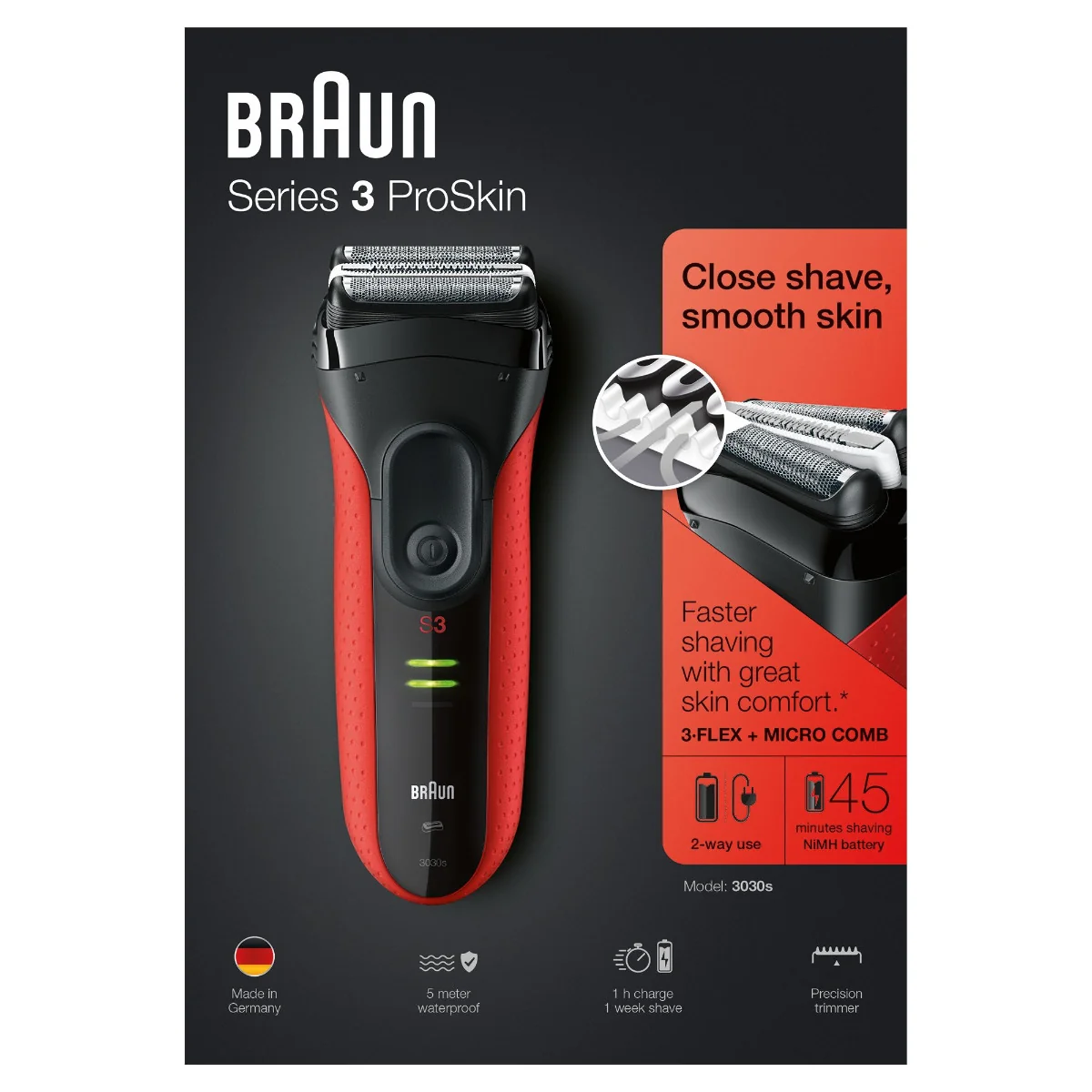 Braun Series 3 3030s pánský holicí strojek