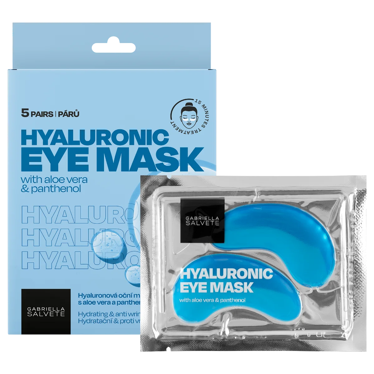 Gabriella Salvete Eye Mask Hyaluronic oční maska 5 párů