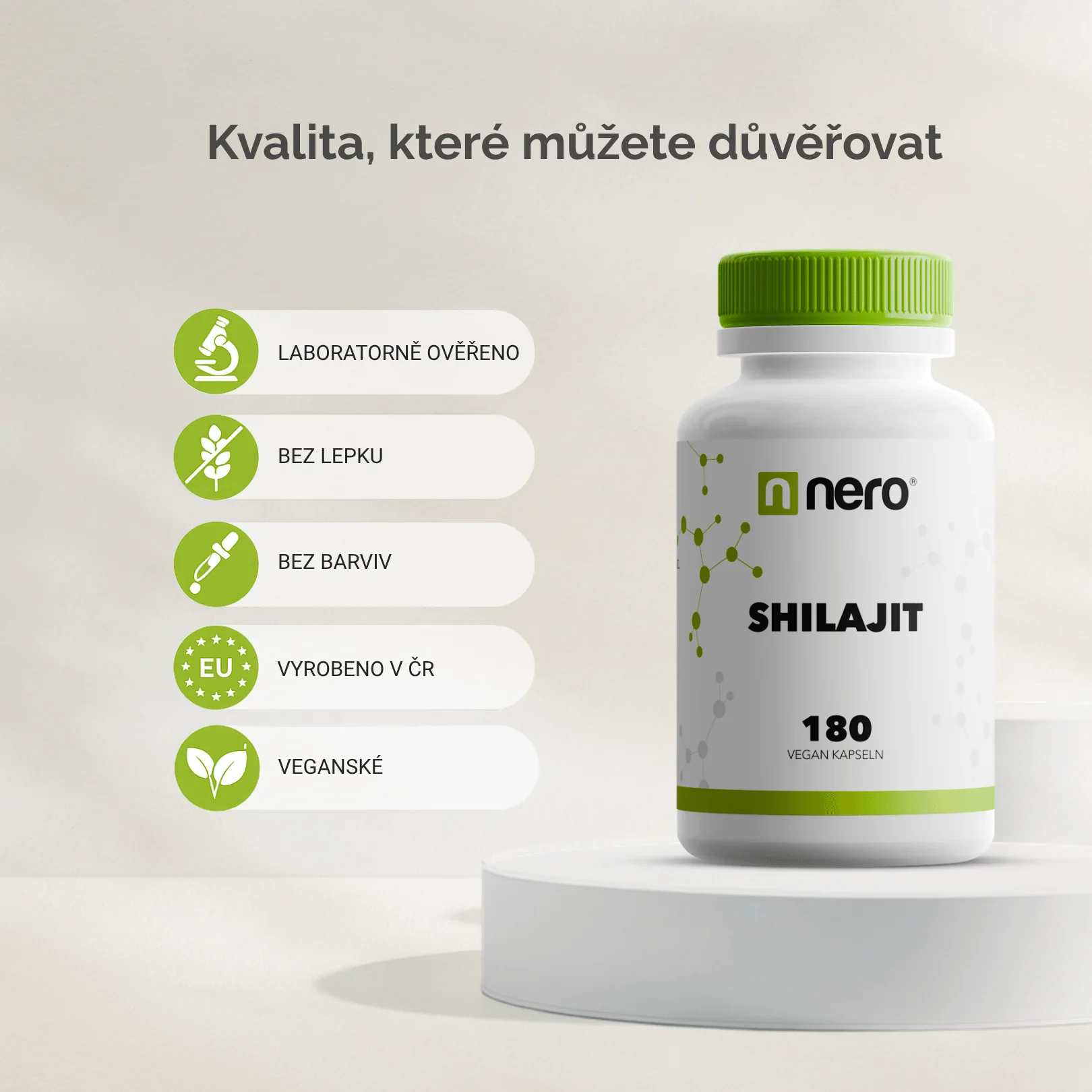 NERO Shilajit Mumio 1300 mg 180 kapslí