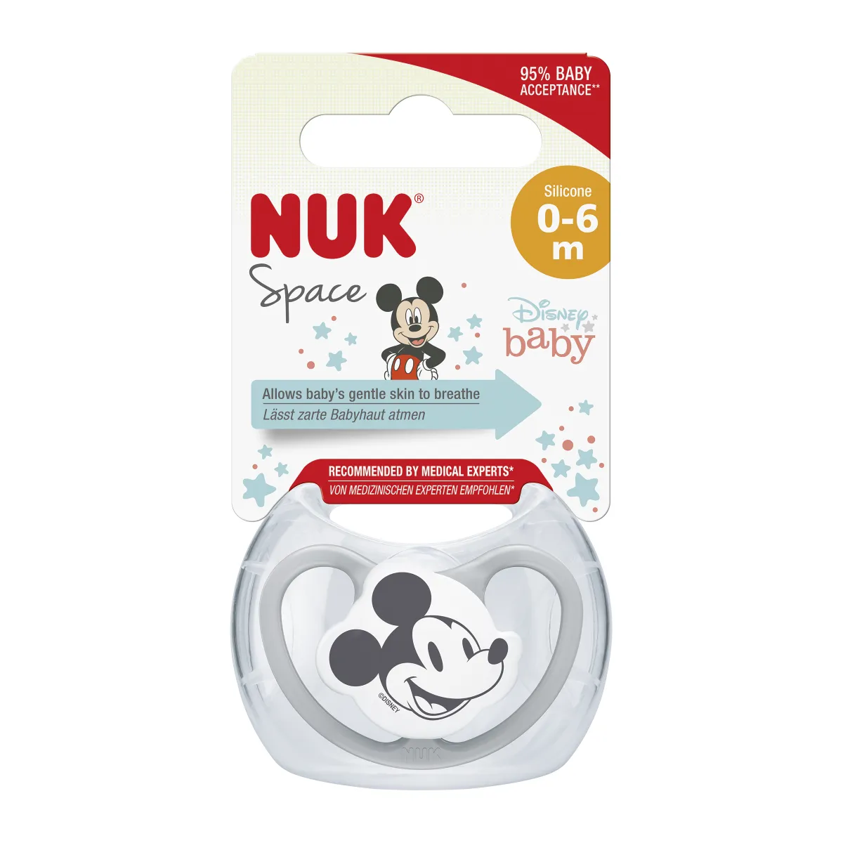 NUK Dudlík Space Disney Mickey 0-6m box