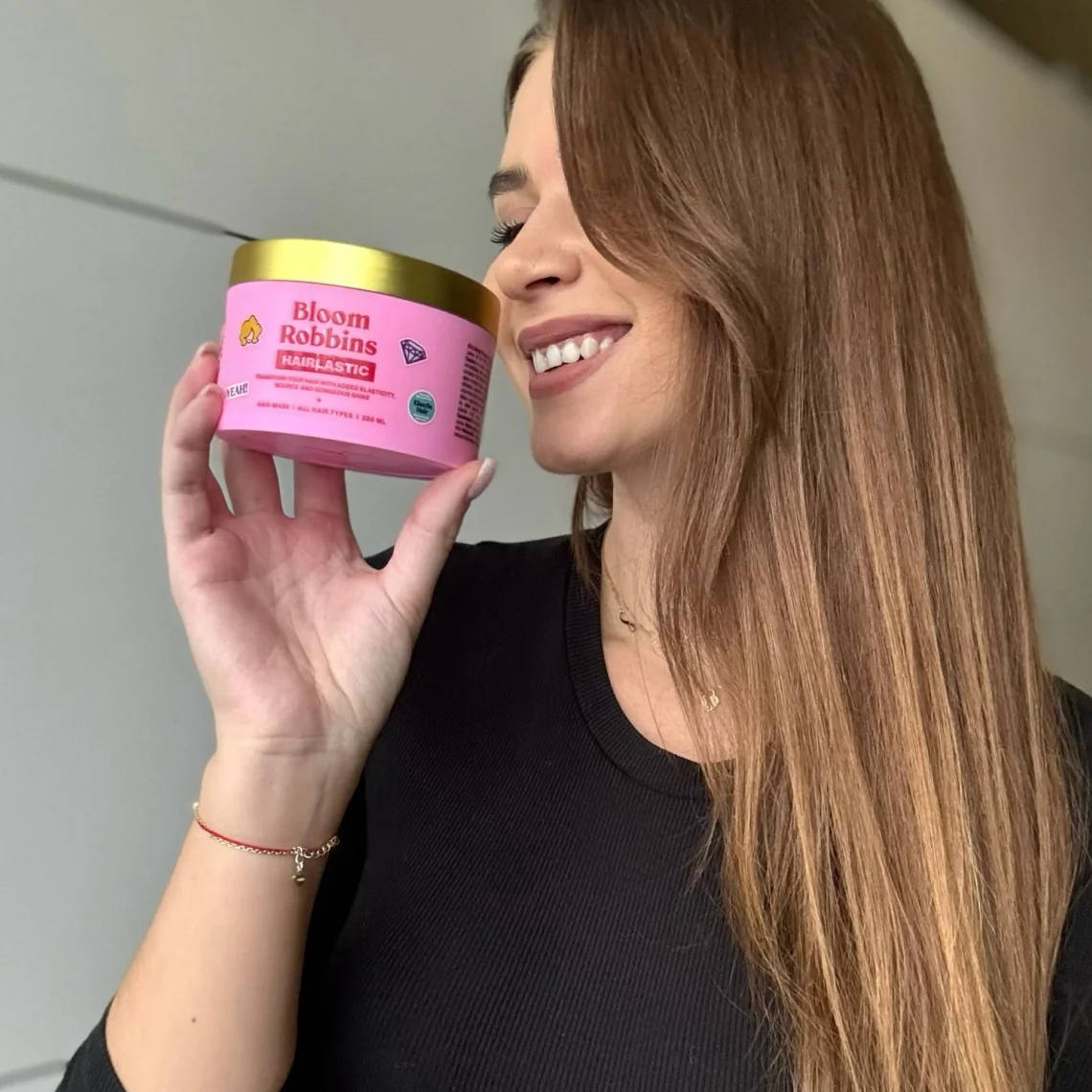 Bloom Robbins Maska na podporu elasticity vlasů s ricinovým olejem 250 ml