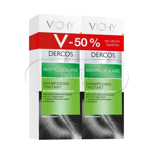 VICHY Dercos šampon proti lupům na suché vlasy DUO 2x200ml