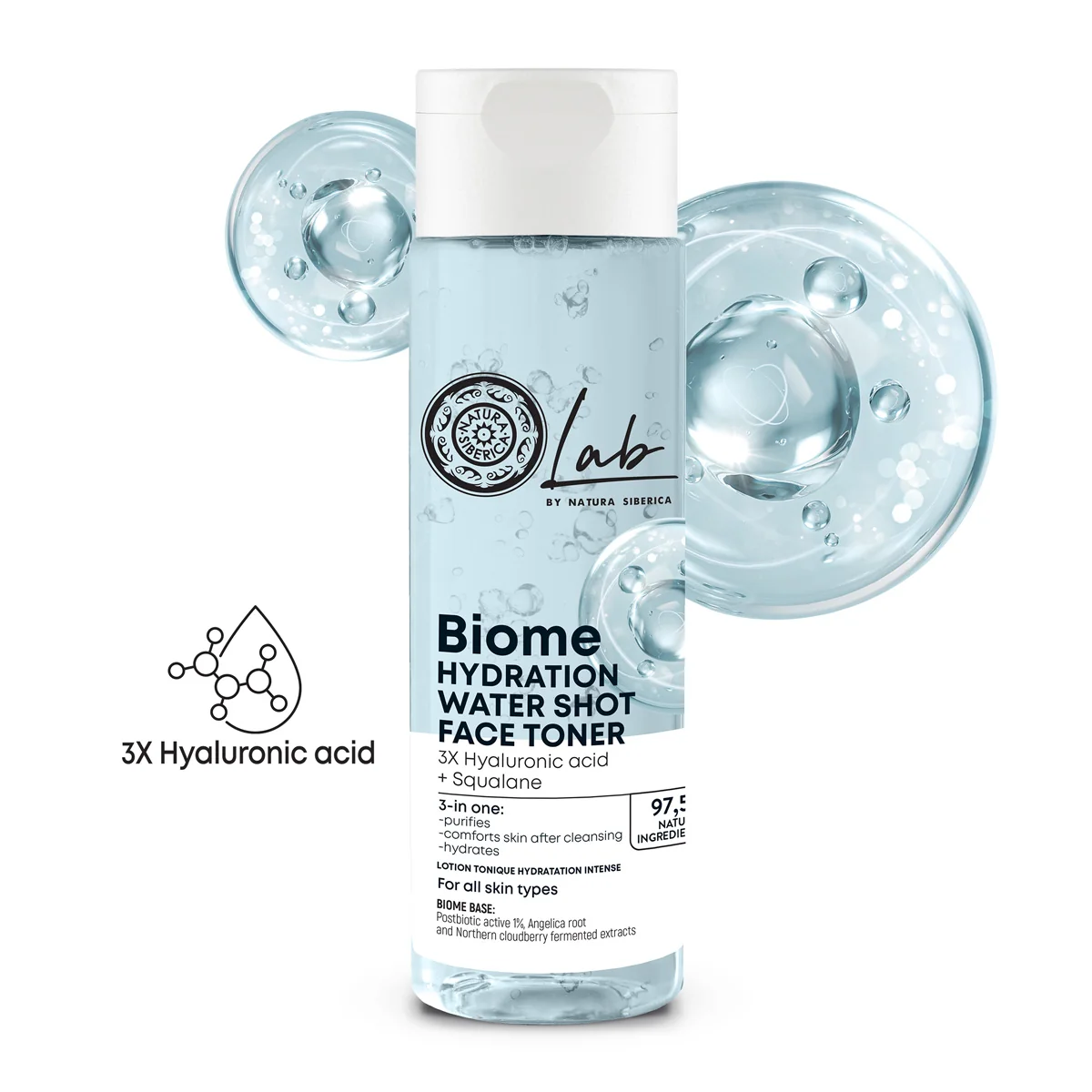 Natura Siberica Lab Biome Hydration Hydratační pleťové tonikum 200 ml