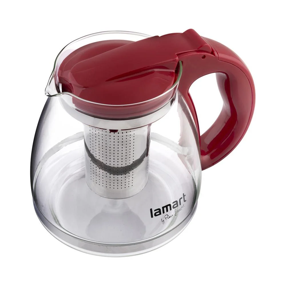 LAMART LT7074 Verre 1,5 l rychlovarná konvice červená