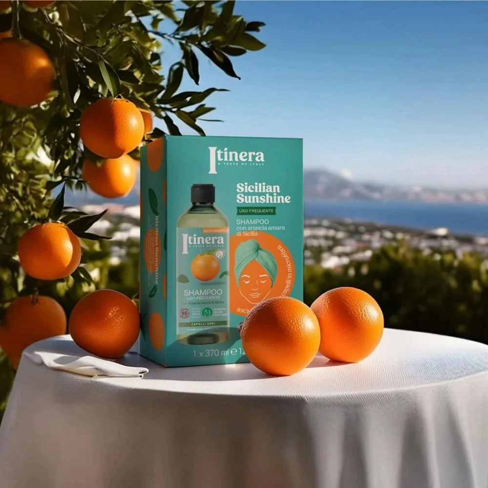 Itinera Sada šamponu a ručníku na vlasy Sicilian Sunshine 2 ks