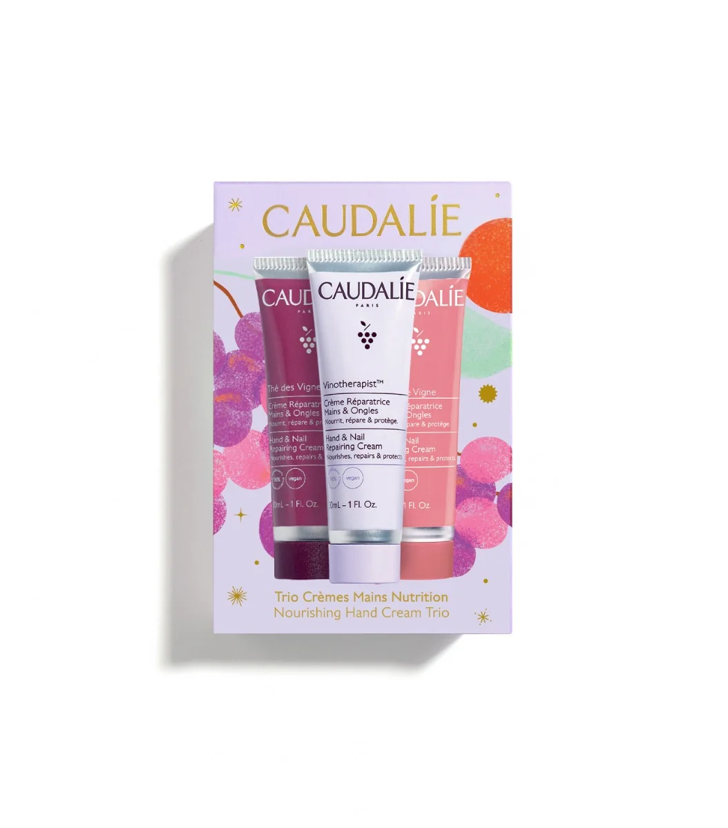 Caudalie Nourishing Hand Cream Trio dárková sada 3x30 ml