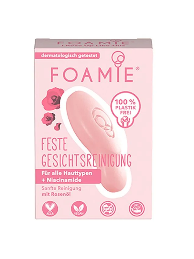 Foamie Cleansing Face Bar with rose oil čisticí péče na pleť 80 g