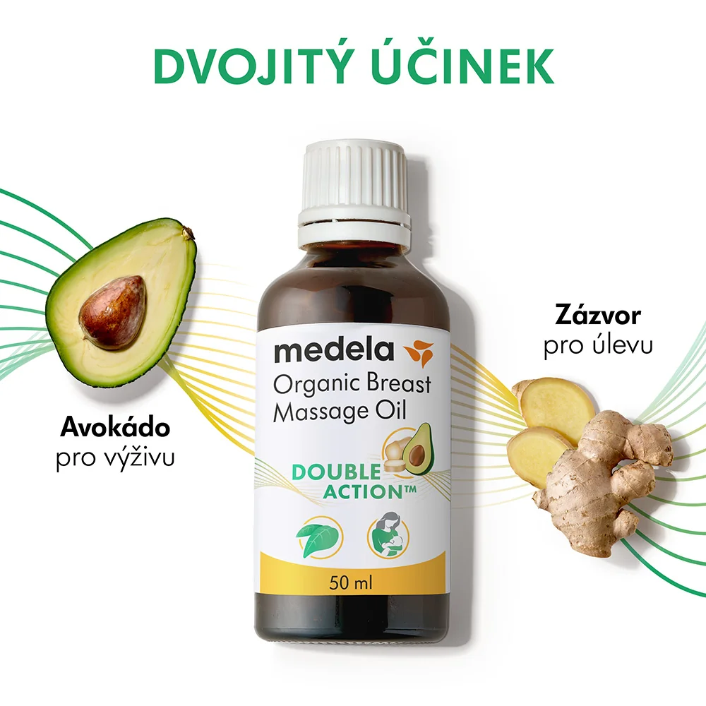 Medela Organický masážní olej na prsy 50 ml