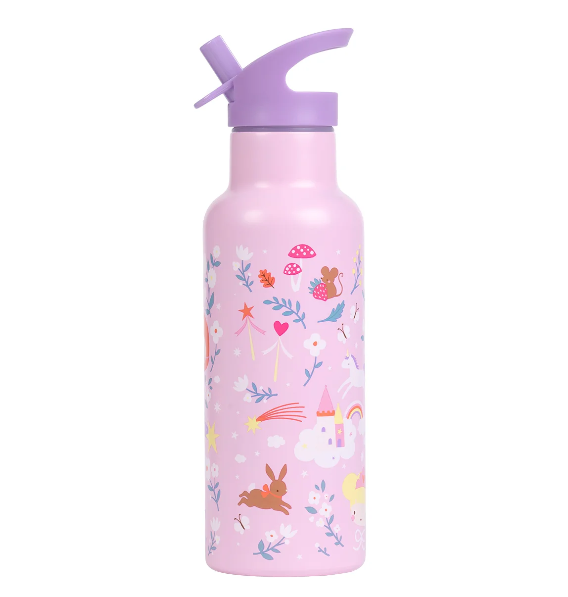A Little Lovely Company nerezová láhev na pití, 500 ml - princezny