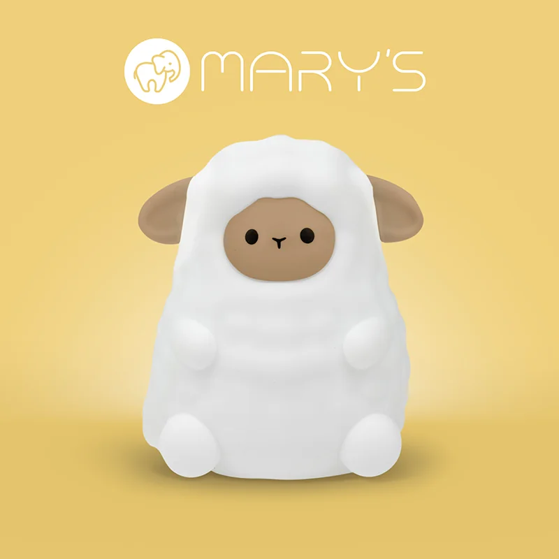 MARY’S LED silikonová noční lampička RGB - ovečka