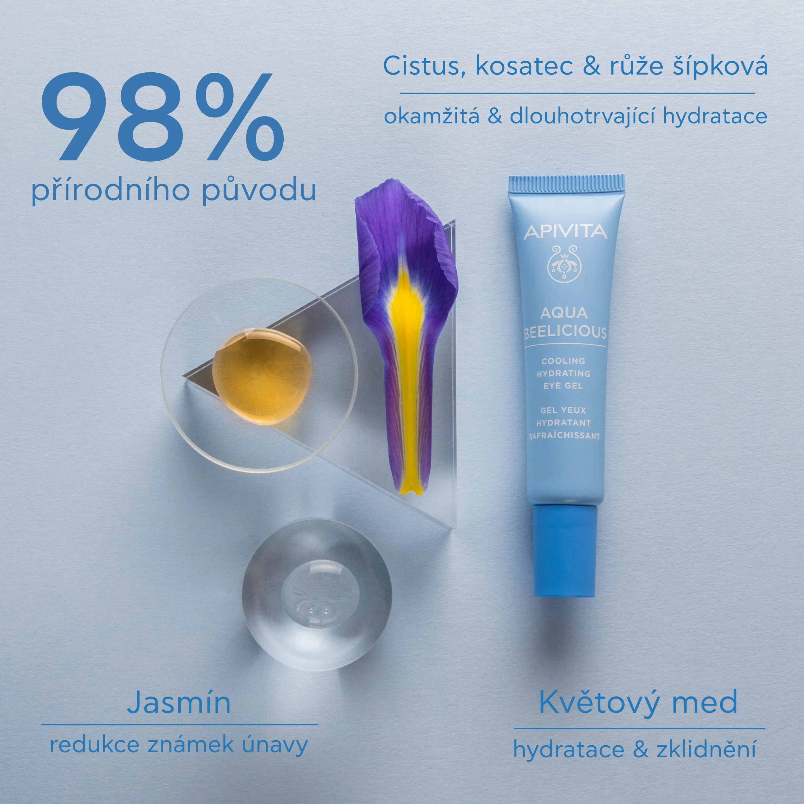 APIVITA Aqua Beelicious Cooling hydratační oční gel 15 ml