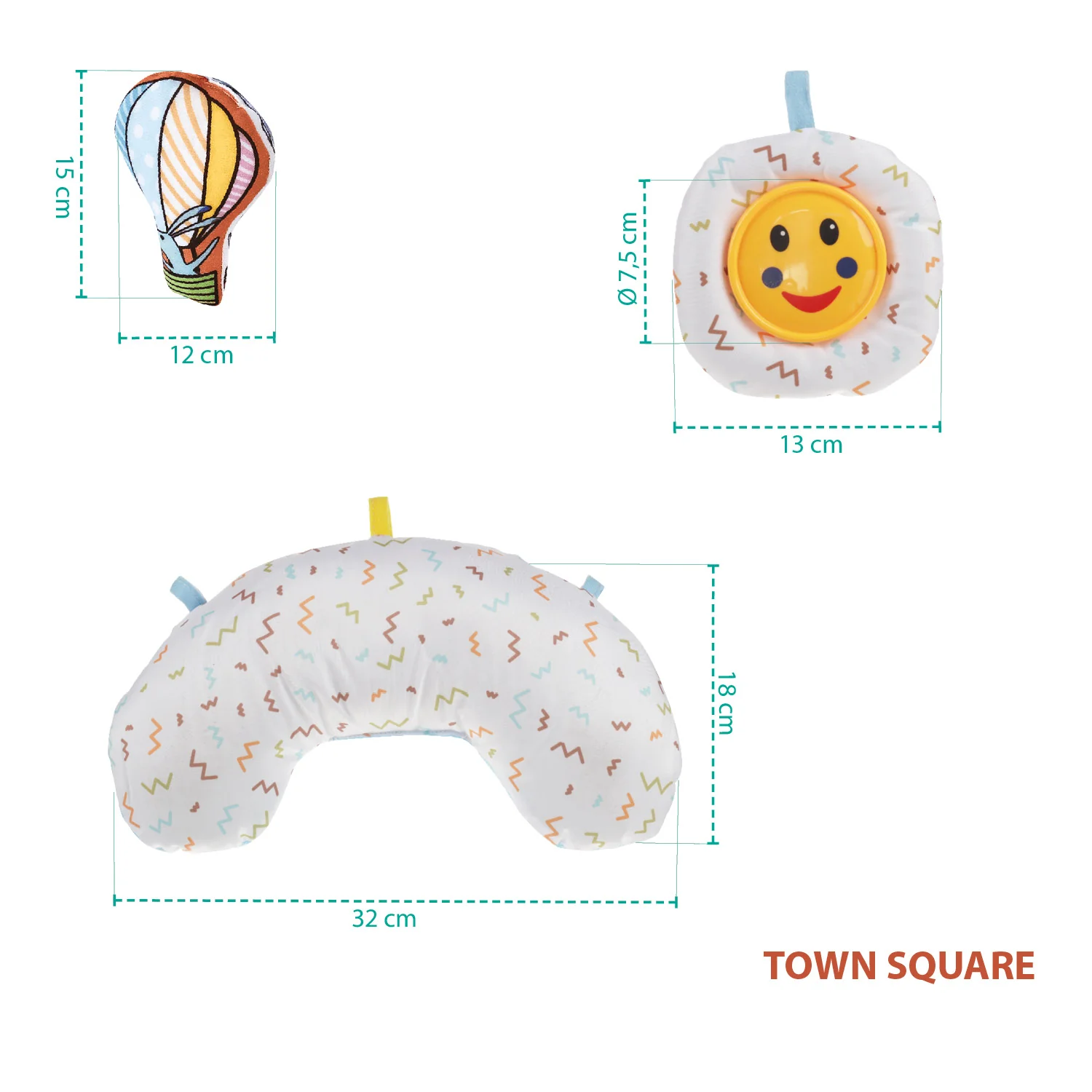 Zopa Hrací deka aktivity, Town Square 2