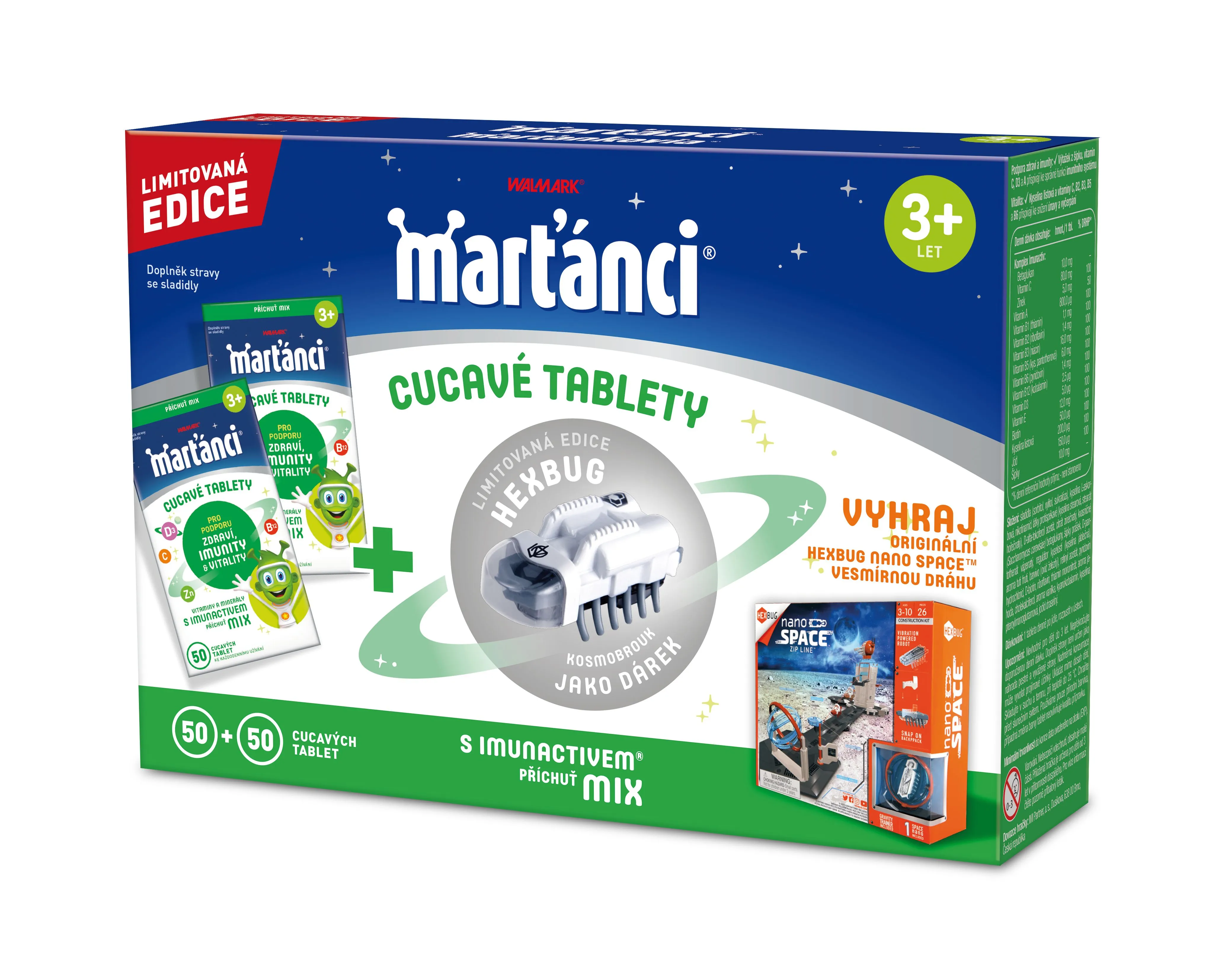 Marťánci s Imunactivem Mix 50+50 tablet + kosmobrouk