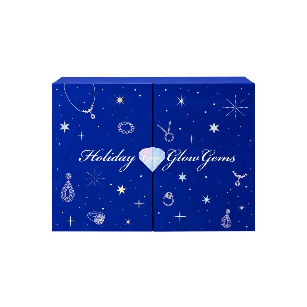 iUNIK Holiday Glow Gems kosmetický adventní kalendář 17 ks