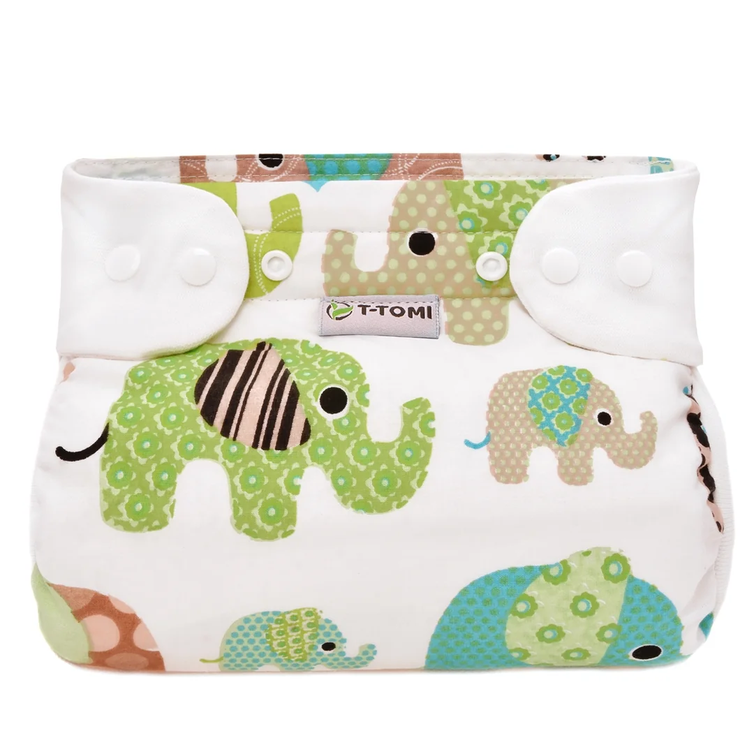 T-tomi Ortopedické abdukční kalhotky - patentky Green elephants (5-9kg)