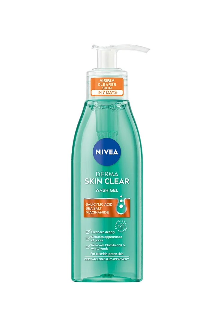 Nivea Derma Skin Clear čisticí gel 150 ml
