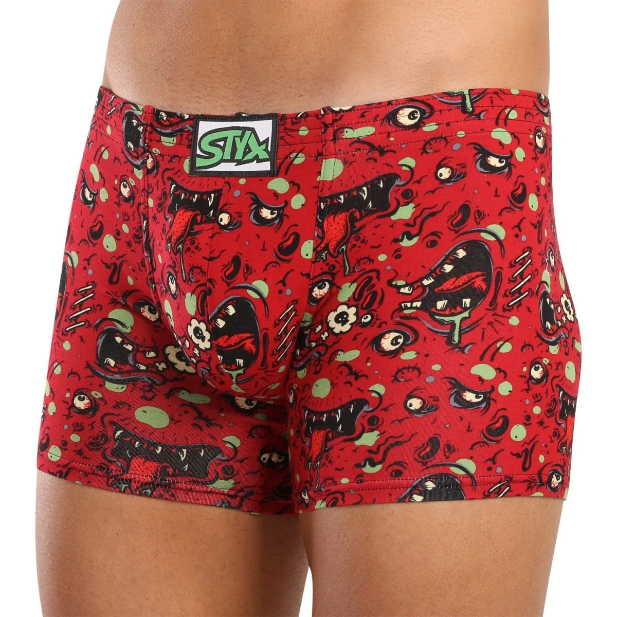 Styx Pánské boxerky long art klasická guma zombie (F1451) XXL