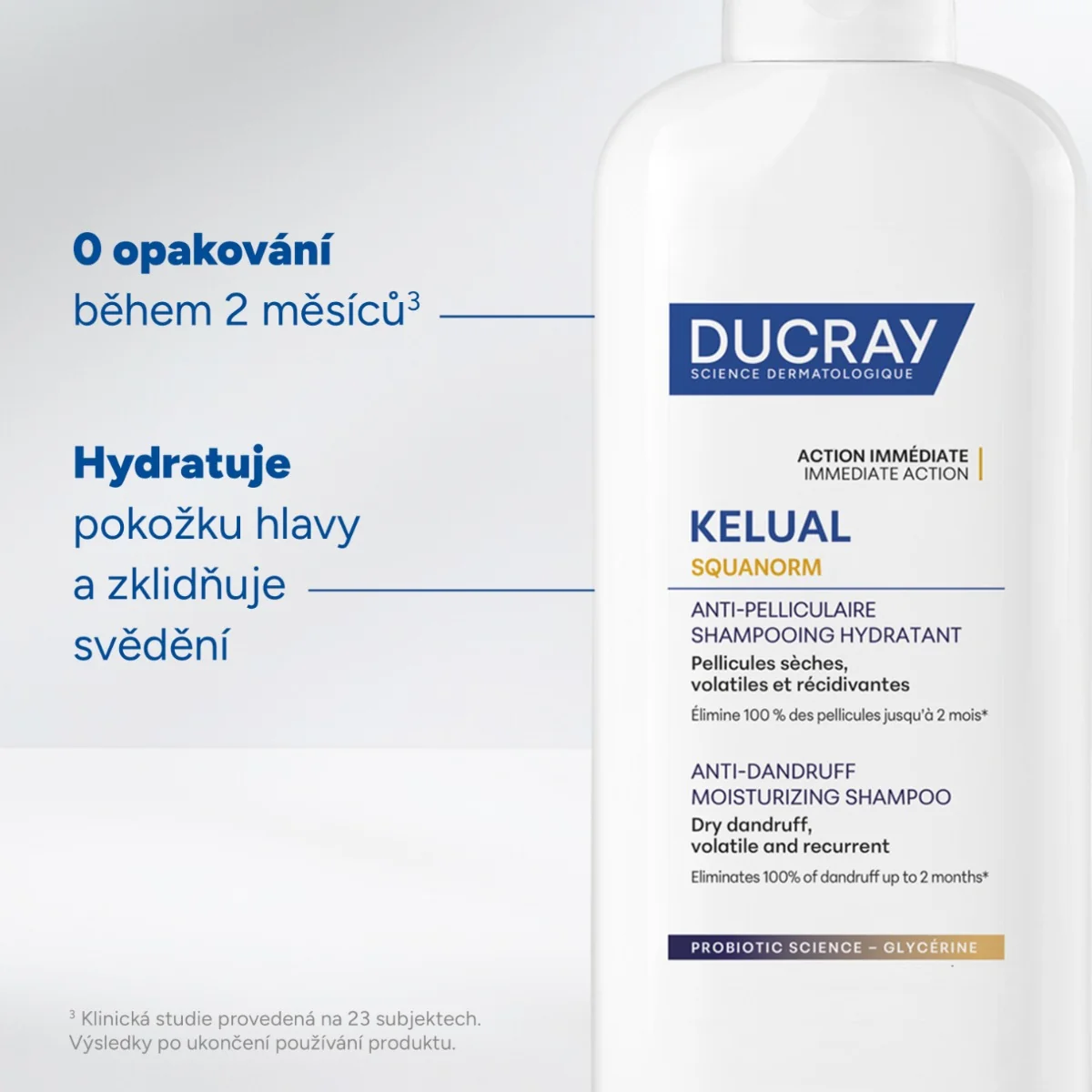 Ducray Kelual Squanorm Šampon hydratační na suché lupy 200 ml