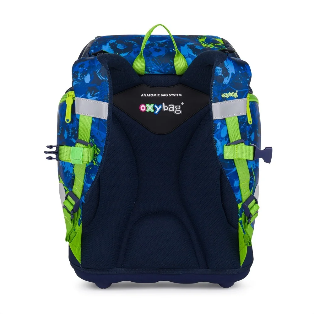 Oxybag OXY SHERPY - školní set Fotbal 4 ks: batoh, penál, sáček, placky 
