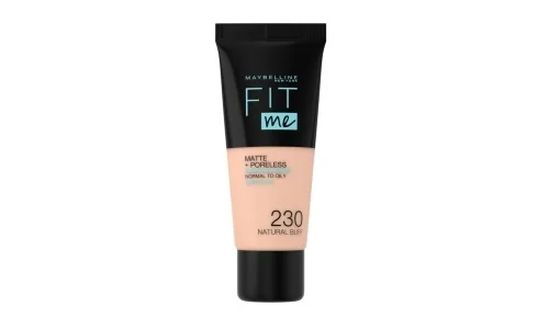Maybelline Fit me Matte + Poreless odstín 230 Natural Buff make-up Maybelline Fit me Matte + Poreless odstín 230 Natural Buff make-up