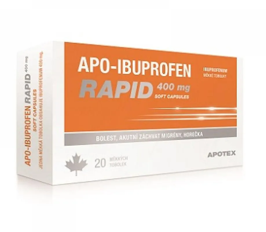 Apo- Ibuprofen Rapid 400 mg 20 kapslí