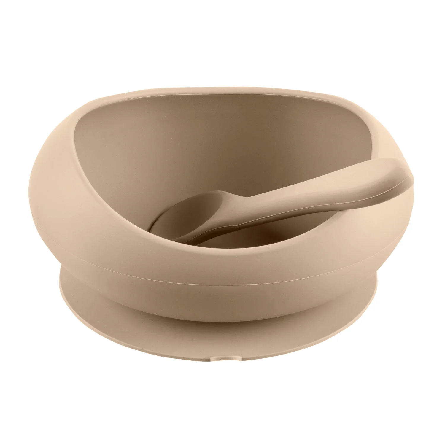 Zopa Silikonová miska se zvýšenými okraji a přísavkou, Sand Beige 3