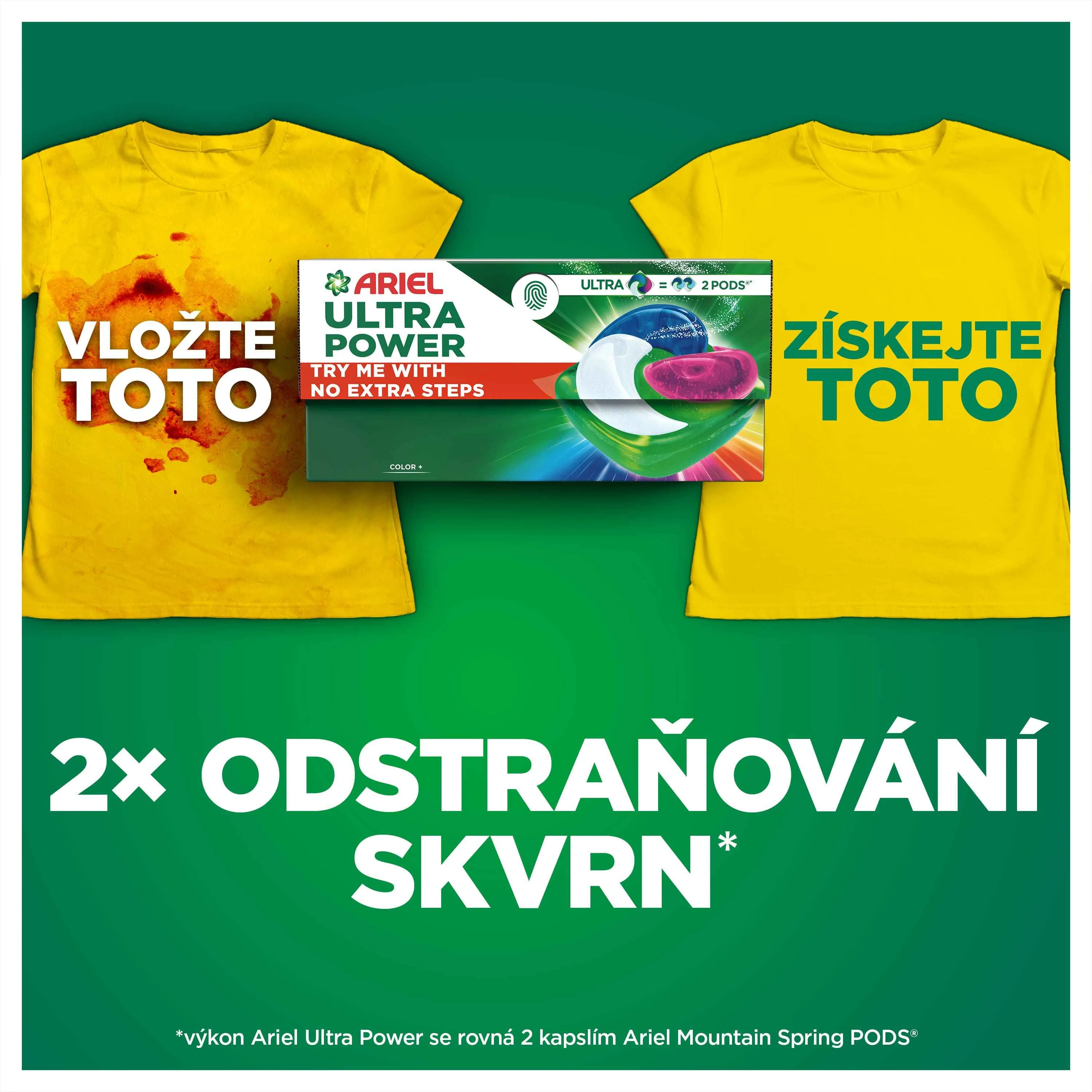 Ariel Ultra Power Pods Color+ kapsle na praní 29 ks