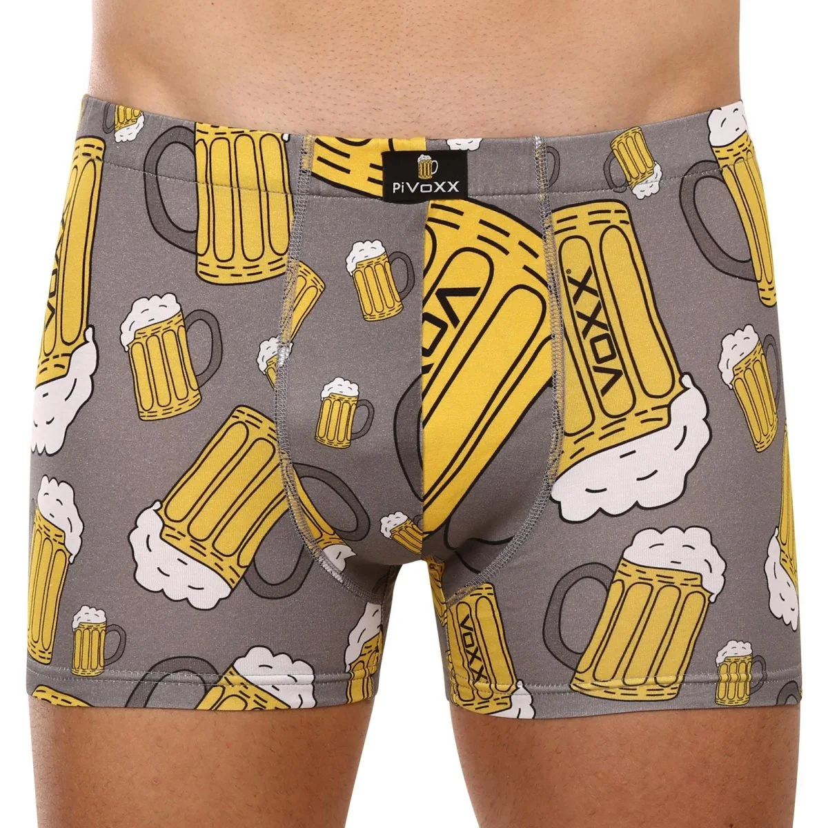 VoXX Pánské boxerky vícebarevné (Kevin-pivo/velké šedé) XL